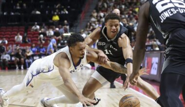 Spurs put it all together in blowout win of 76ers to open Vegas Summer League