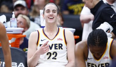 Caitlin Clark finished with 14 points on 4-of-14 shooting against the Sun.