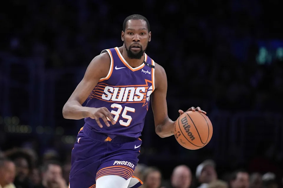 The Phoenix Suns have officially traded Kevin Durant (35) to the Houston Rockets.Kirby Lee-Imagn Images