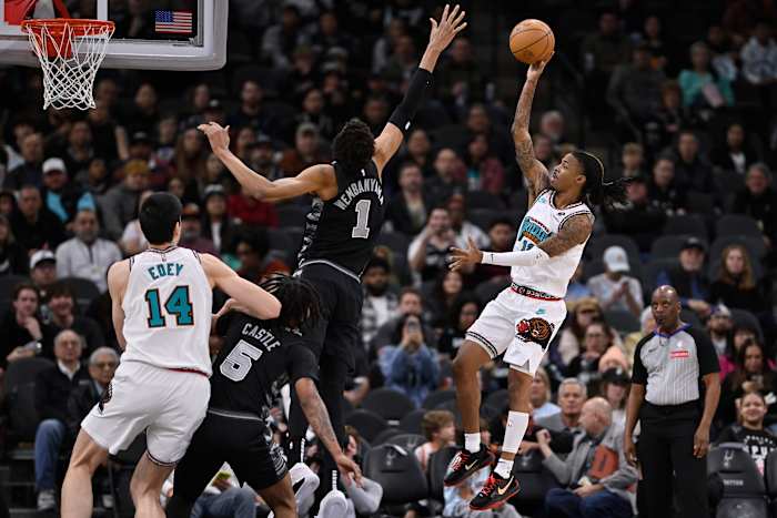 Morant’s 21-point, 12-assist performance carries Grizzlies past Wembanyama and the Spurs 129-115