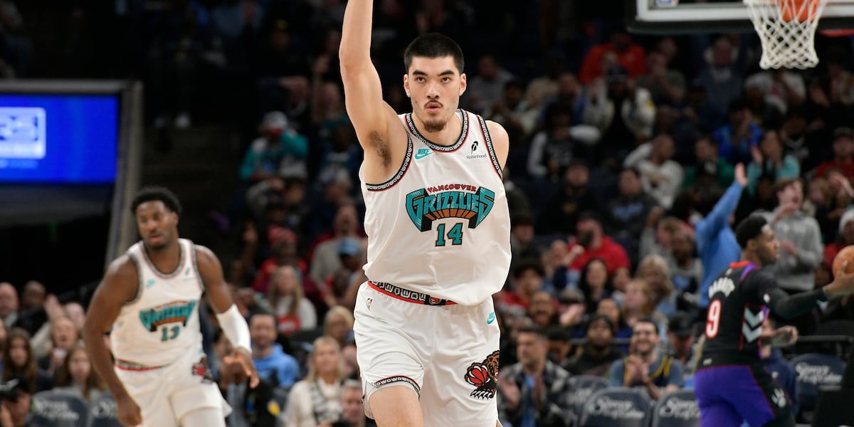 Grizzlies set team scoring record in 155-126 rout of Raptors behind Edey and Jackson