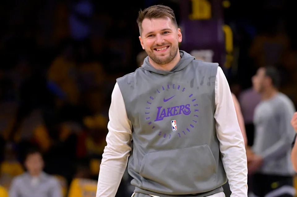 Los Angeles Lakers guard Luka Doncic (77)© Jayne Kamin-Oncea-Imagn Images