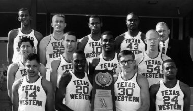 Dick Myers, member of Texas Western national championship team, passes