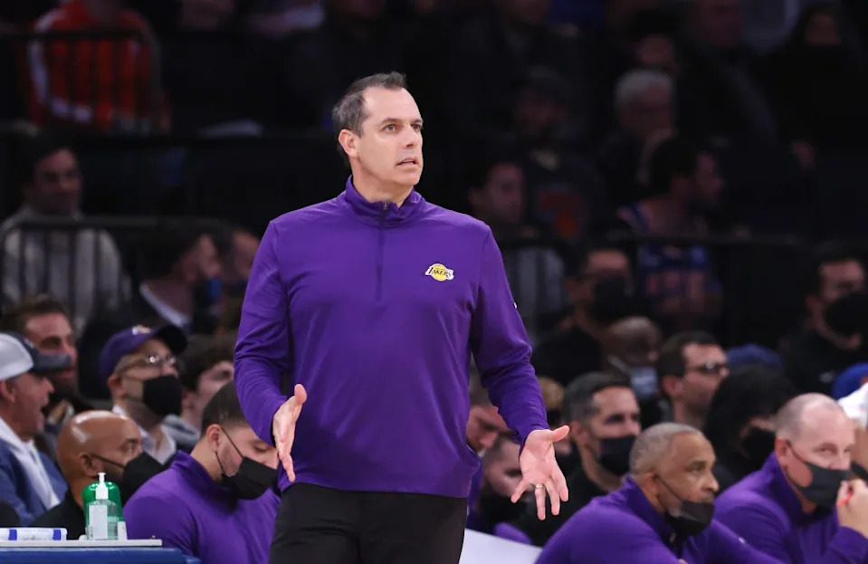 Frank Vogel with the Lakers in 2021. Charles Wenzelberg/New York Post