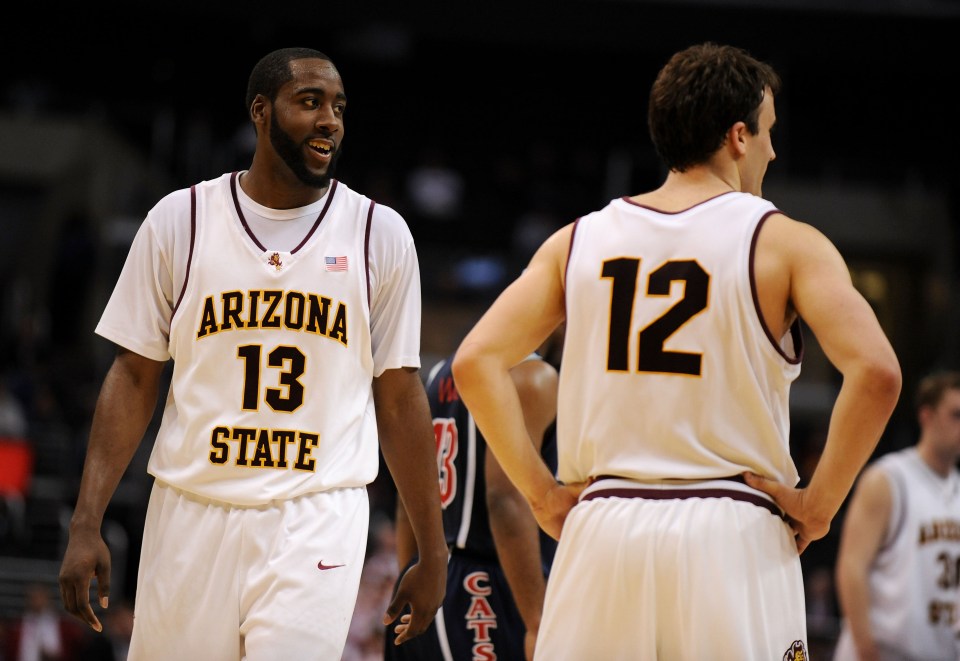 Harden's iconic beard began taking shape during his time with the Sun Devils