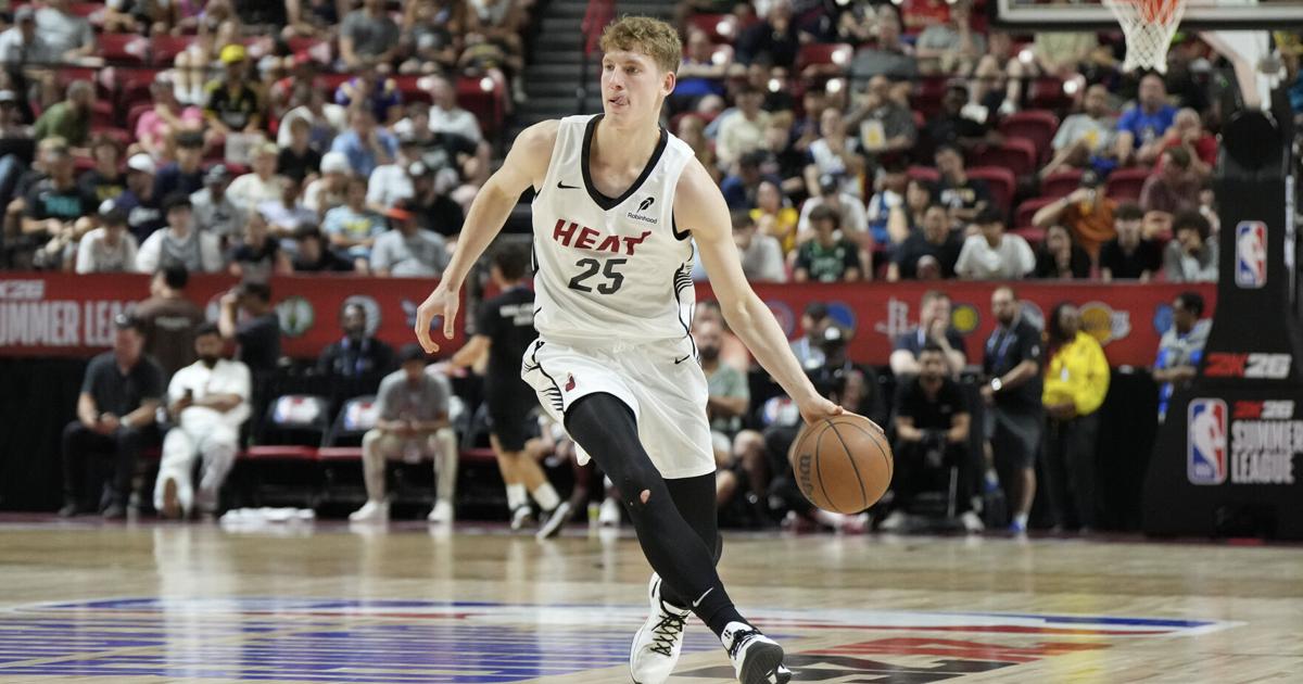 Summer still uneven for Kasparas Jakucionis as Heat fall to Pistons in Vegas - The Daily Gazette