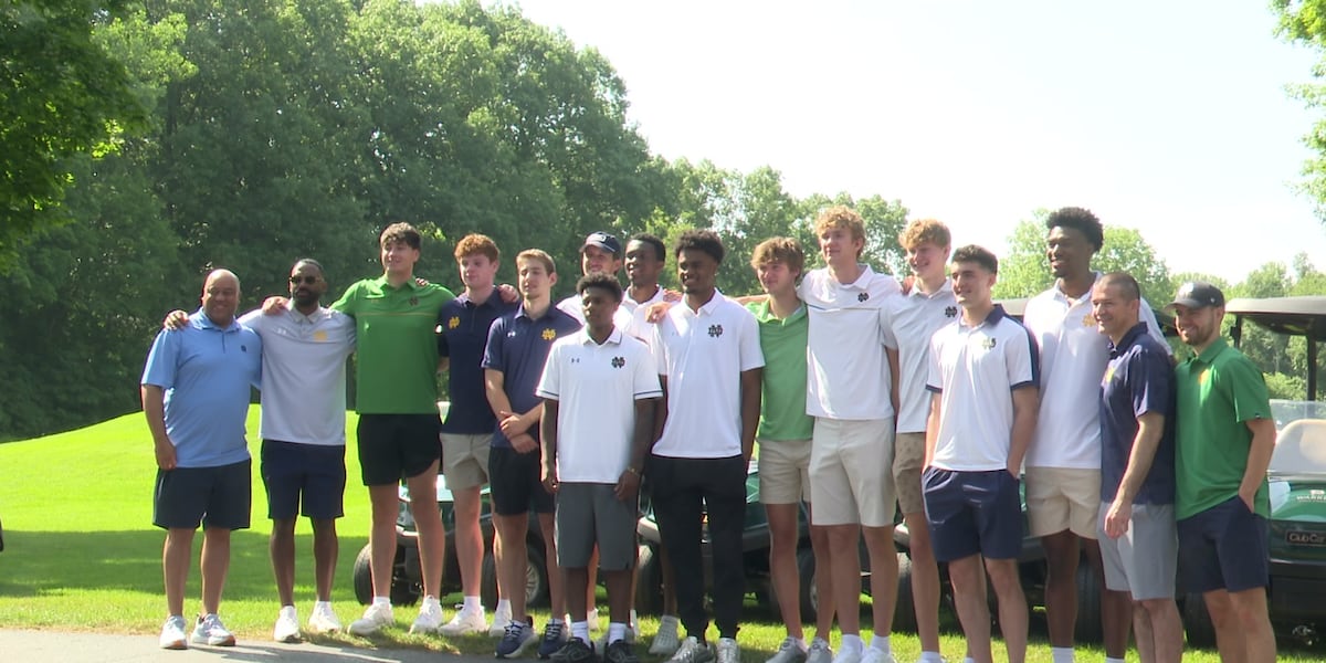 Notre Dame men’s basketball team takes part in Coaches vs. Cancer Golf Classic