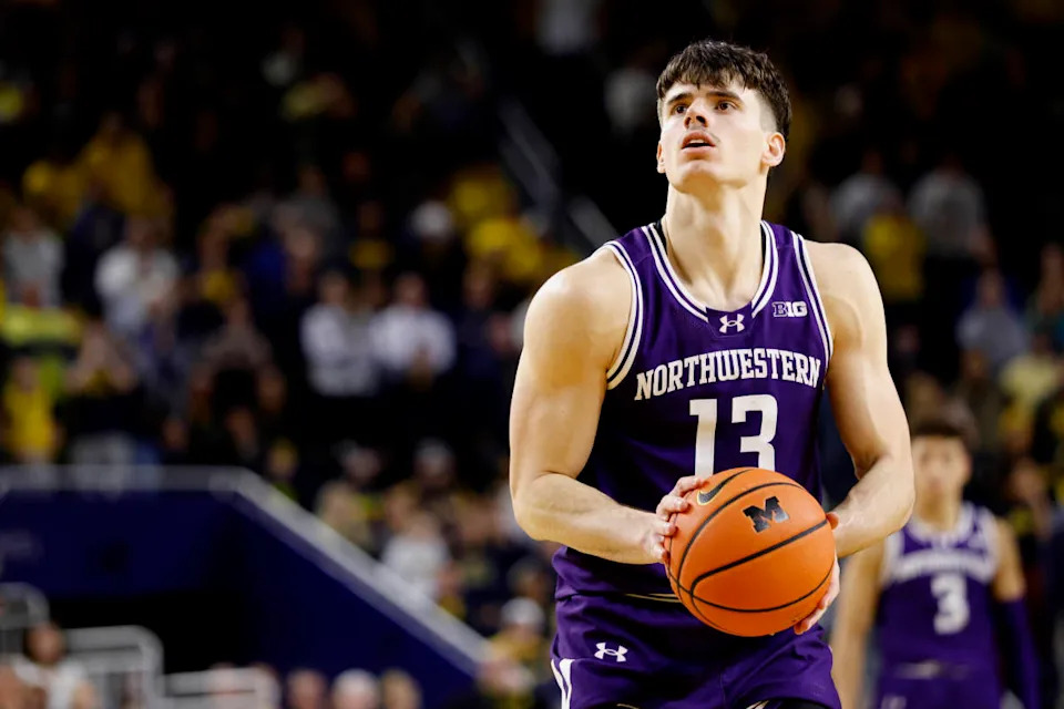 Northwestern Wildcats guard Brooks Barnhizer (13)https://x.com/NBA/status/1944181767553843676