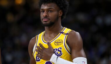 Bronny James plays first NBA minutes in Lakers' preseason loss to Timberwolves