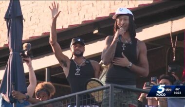 Fort Smith celebrates NBA champions Isaiah Joe and Jaylin Williams with parade