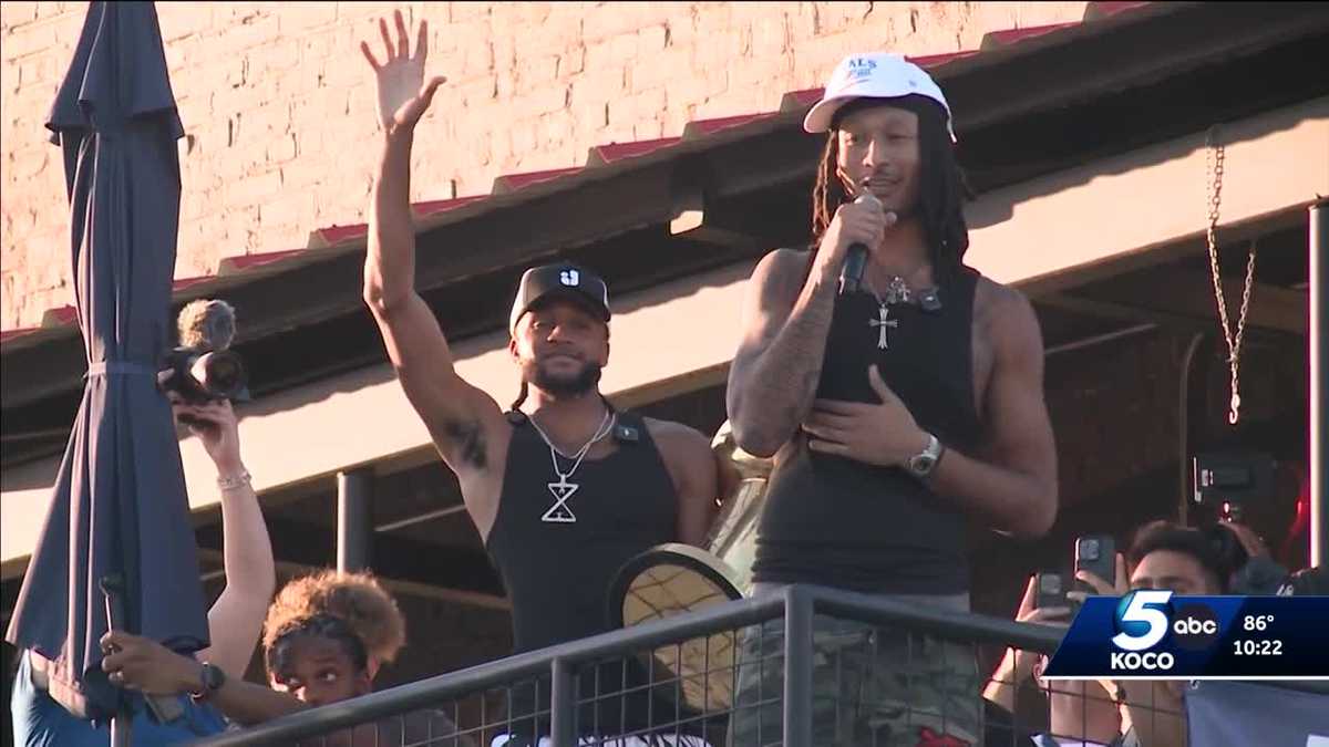 Fort Smith celebrates NBA champions Isaiah Joe and Jaylin Williams with parade
