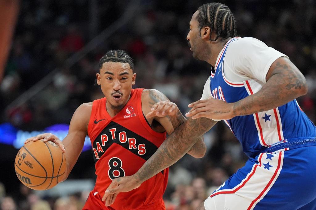 Shorthanded Raptors top 76ers in battle for lottery positioning