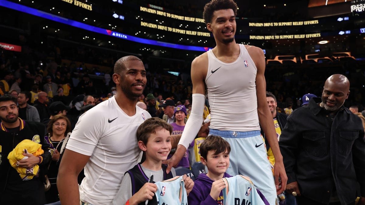 Victor Wembanyama and Chris Paul did the nicest thing for JJ Redick's sons after California wildfires