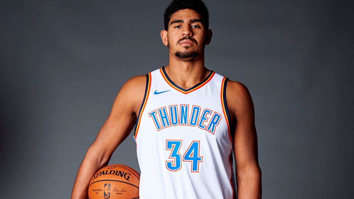 Thunder jersey history No. 34