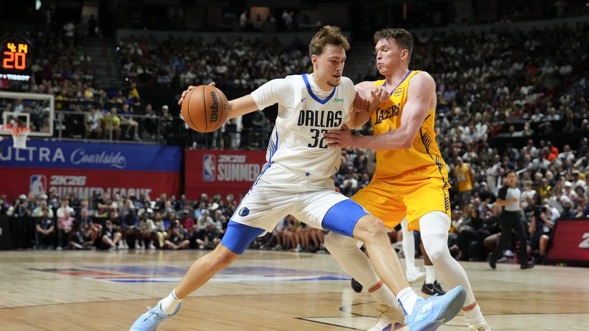 Dalton Knecht, Cooper Flagg start in Lakers-Mavericks NBA game