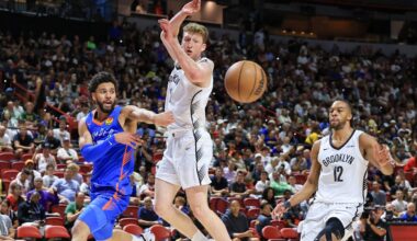 Nets' Danny Wolf reacts to jittery debut in Las Vegas Summer League