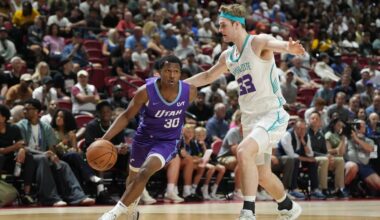 Liam McNeeley posts double-double in summer league debut