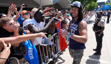 Jaylin Williams, Isaiah Joe explain why they held parade at Arkansas