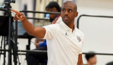 Former Rockets Chris Paul, James Harden reunite