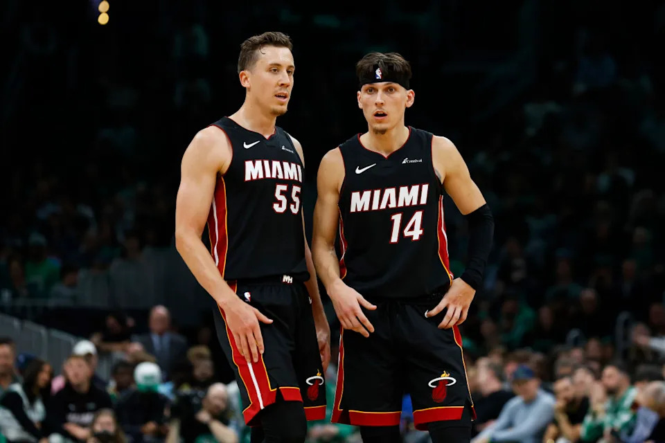 Former Miami Heat forward Duncan Robinson (55) is looking back fondly at the memories.Winslow Townson-Imagn Images