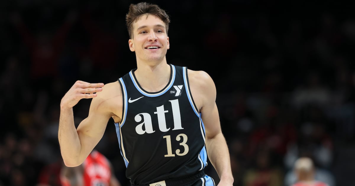 Hawks guard Bogdan Bogdanovic to miss Friday game versus Hornets