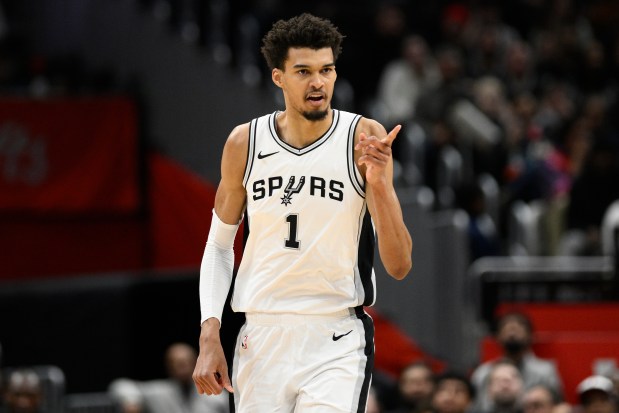San Antonio Spurs center Victor Wembanyama