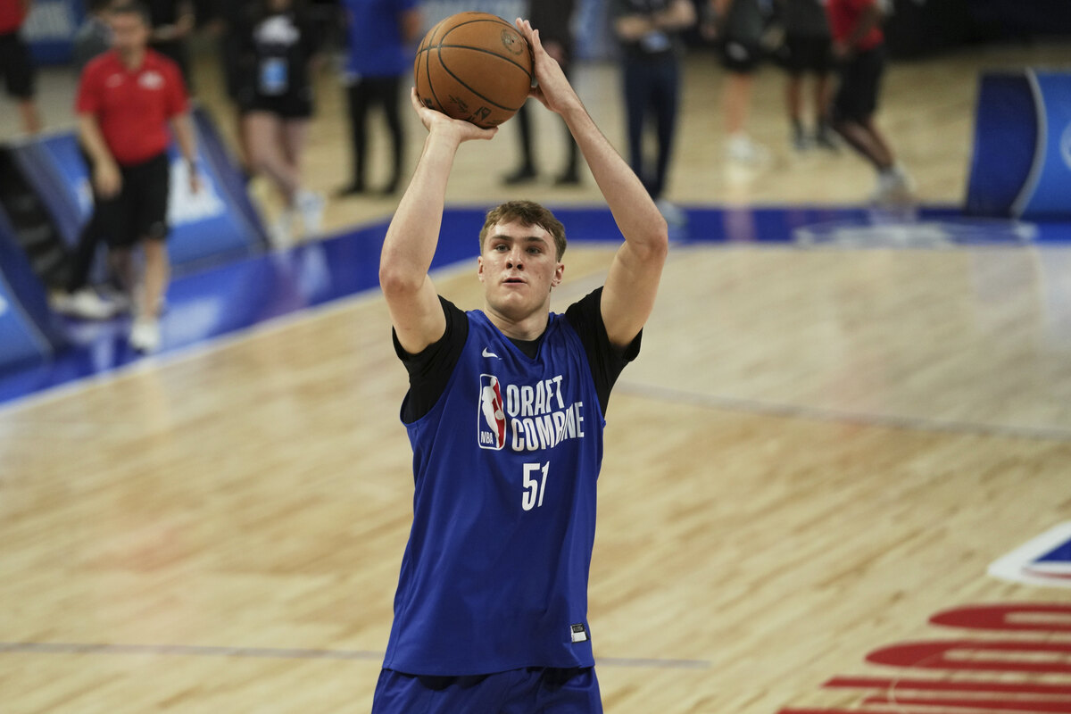 Cooper Flagg to split training time between Dallas and Maine this summer