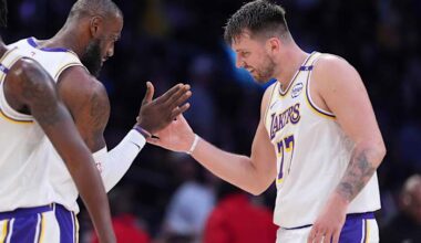 Luka scores 29 points and LeBron adds 17 in the Lakers' 2nd straight win over the Clippers, 108-102