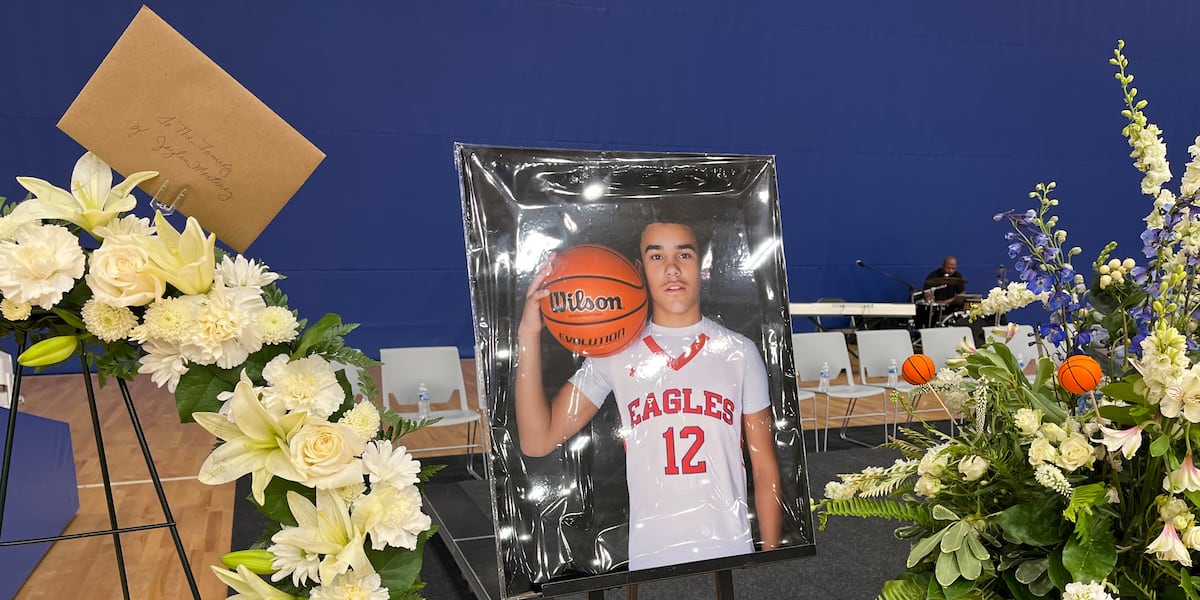 Thousands attend memorial service for 13-year-old rising basketball star, Jaylen Martinez
