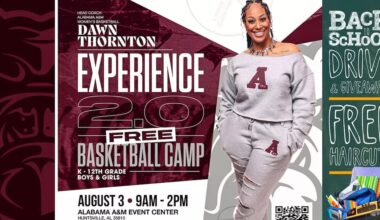 Dawn Thornton Hoopz Camps and Clinic hosting 4th annual free basketball camp at Alabama A&M