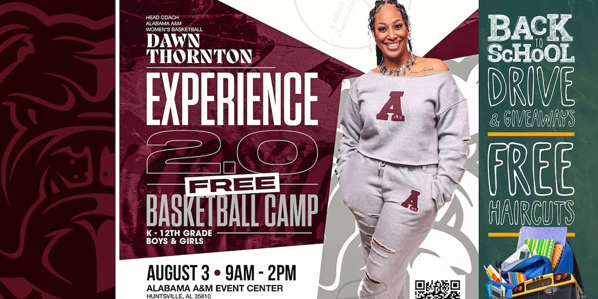 Dawn Thornton Hoopz Camps and Clinic hosting 4th annual free basketball camp at Alabama A&M