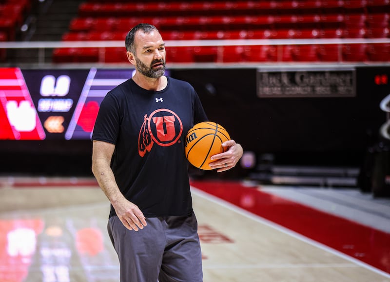 First-year basketball coach Alex Jensen has focused on working with players in small groups during summer workout sessions.