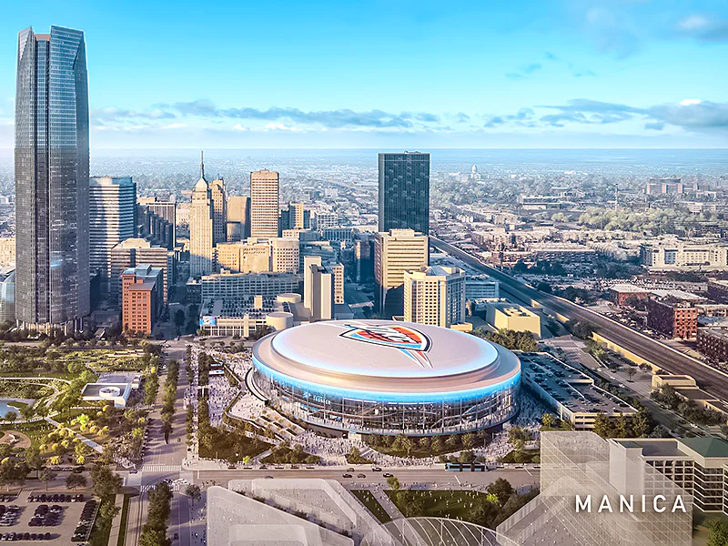 First designs revealed on future Oklahoma City Thunder arena