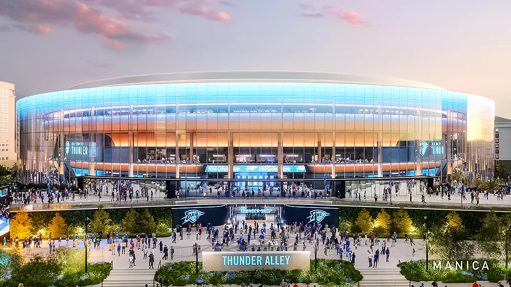 First designs revealed on future Oklahoma City Thunder arena