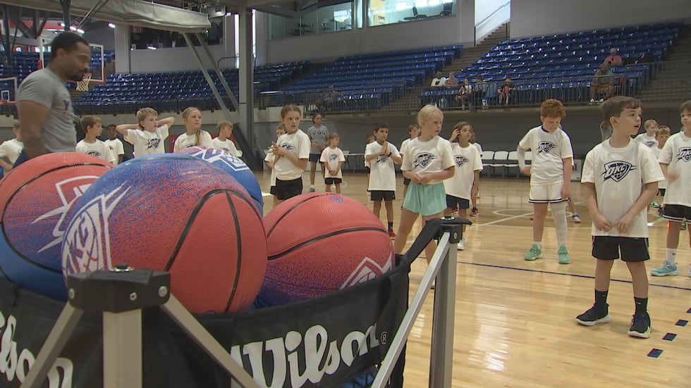 The arena was decked out in Thunder blue as the organization teamed up with Simple Modern to...