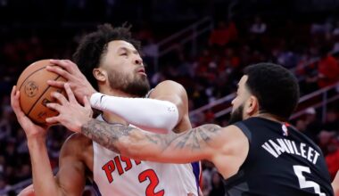 Cunningham scores 32 points to lead the Pistons over the Rockets 107-96