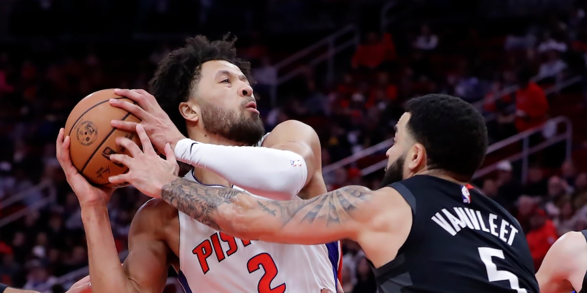 Cunningham scores 32 points to lead the Pistons over the Rockets 107-96