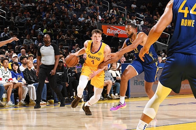 Cole Swider Shines, Dalton Knecht Struggles As Lakers Drop California Classic Opener To Warriors