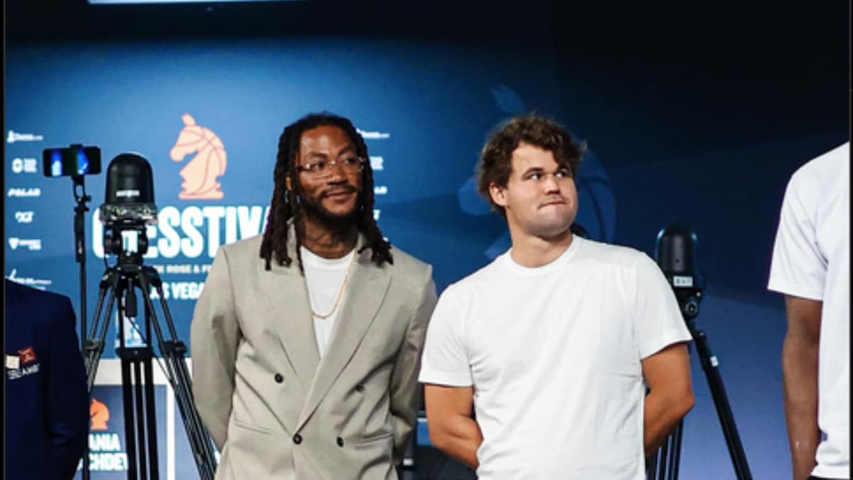Magnus Carlsen joins hands with former NBA star Derrick Rose in unique event ahead of Freestyle Chess Las Vegas – Firstpost