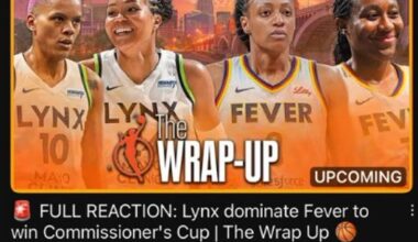 ESPN's YouTube page had a big mistake on Tuesday, teasing a video about the Lynx beating the Fever during the game, which the Fever handily won. Photo Credit: Ken Swift on X. Screen grab.