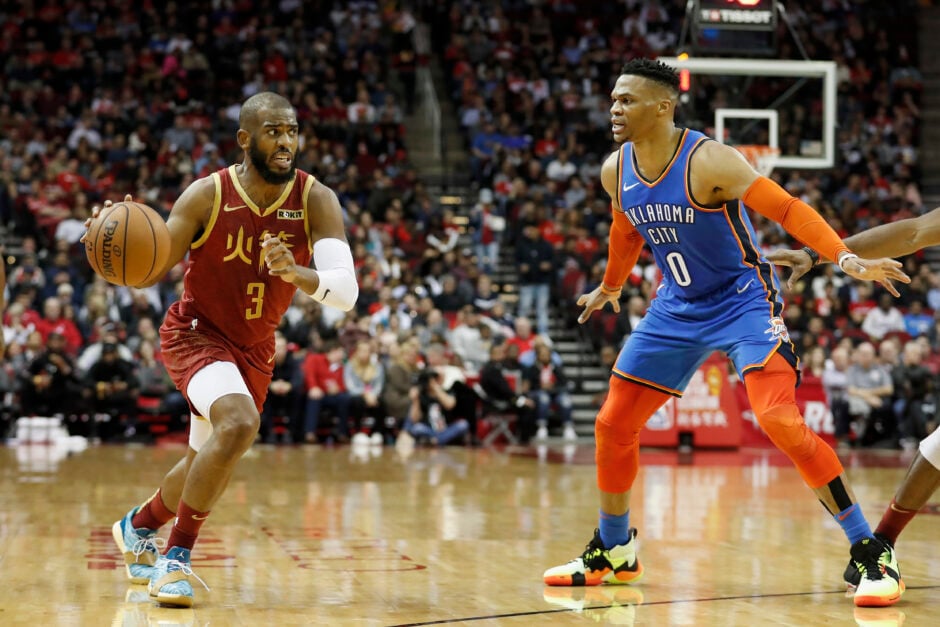 Russell Westbrook and Chris Paul have 21 All-Star appearances between them