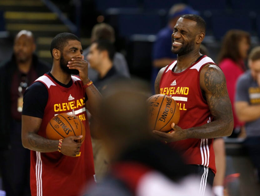 Kyrie Irving and LeBron James helped the Cleveland Cavaliers win their first championship