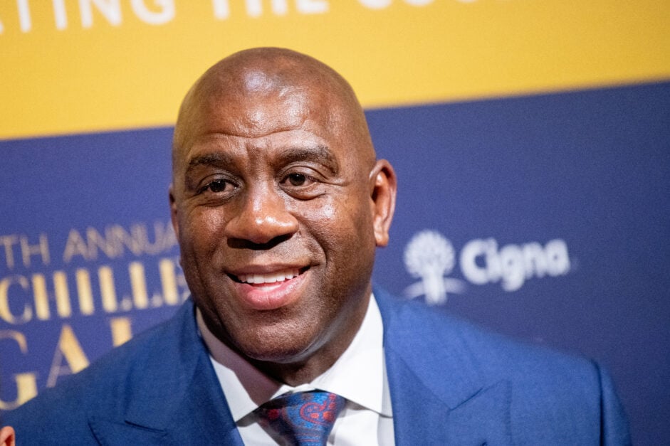 Former Los Angeles Lakers guard Magic Johnson