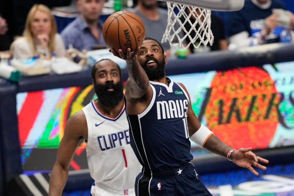 Kyrie Irving and James Harden were teammates together in their time with the Brooklyn Nets