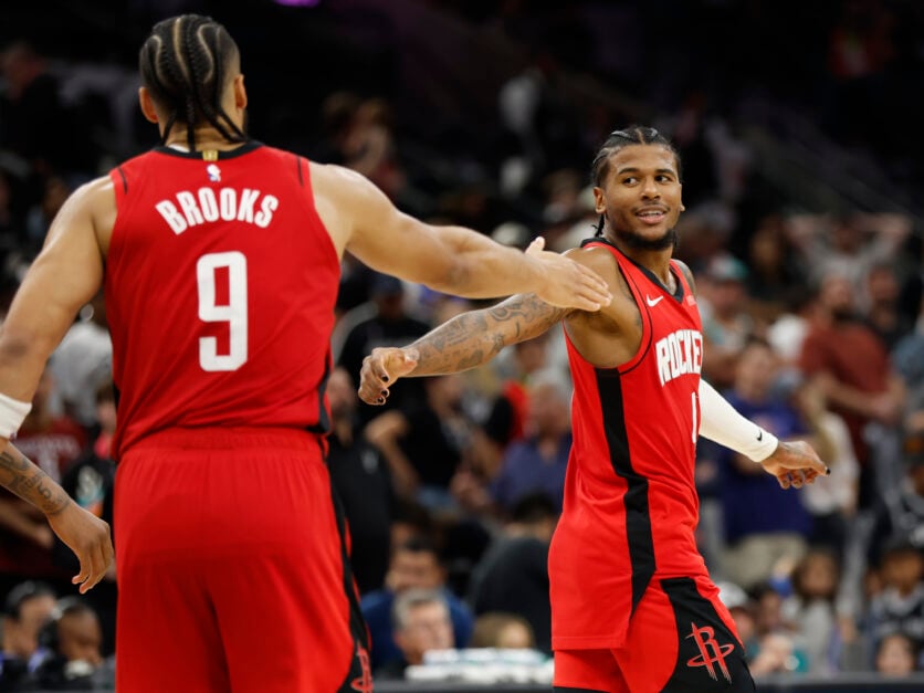 Dillion Brooks and Jalen Green together in their time with the Houston Rockets