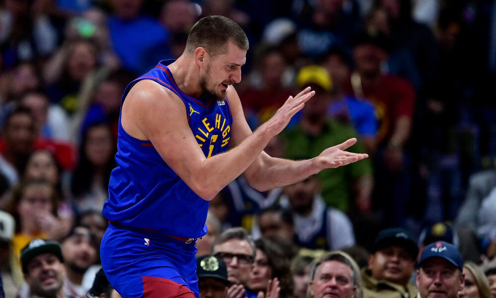 Nikola Jokic is as happy as can be celebrating his horses
