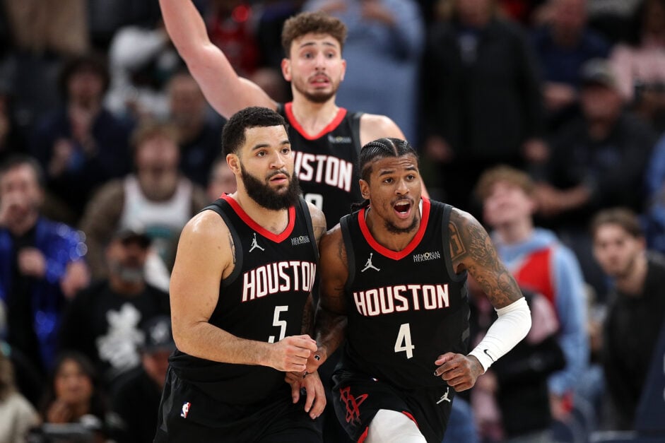 Houston Rockets guards Jalen Green and Fred VanVleet