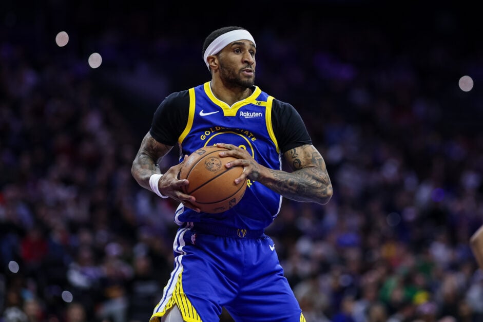 Gary Payton in action for the Golden State Warriors.
