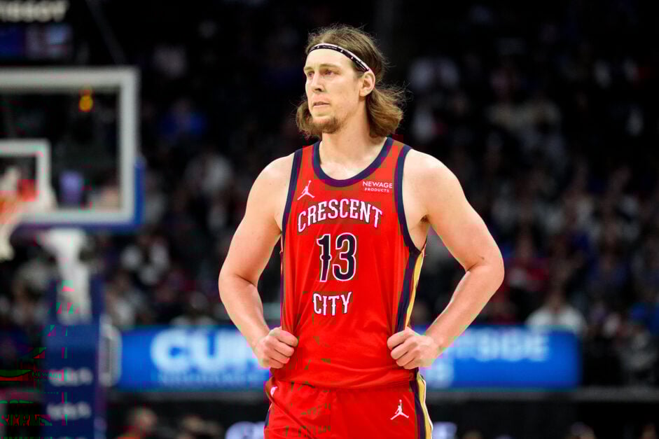 Kelly Olynyk during his stint with the New Orleans Pelicans
