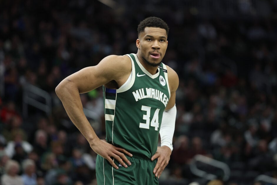 Giannis Antetokounmpo plays for Milwaukee Bucks